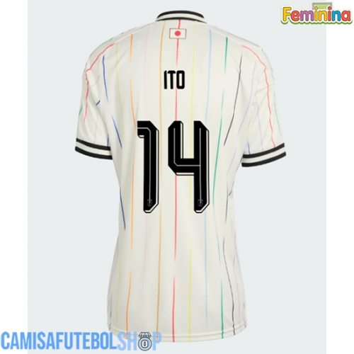 Camisa de time de futebol Japão Junya Ito #14 Replicas 2º Equipamento Feminina Mundo 2026 Manga Curta